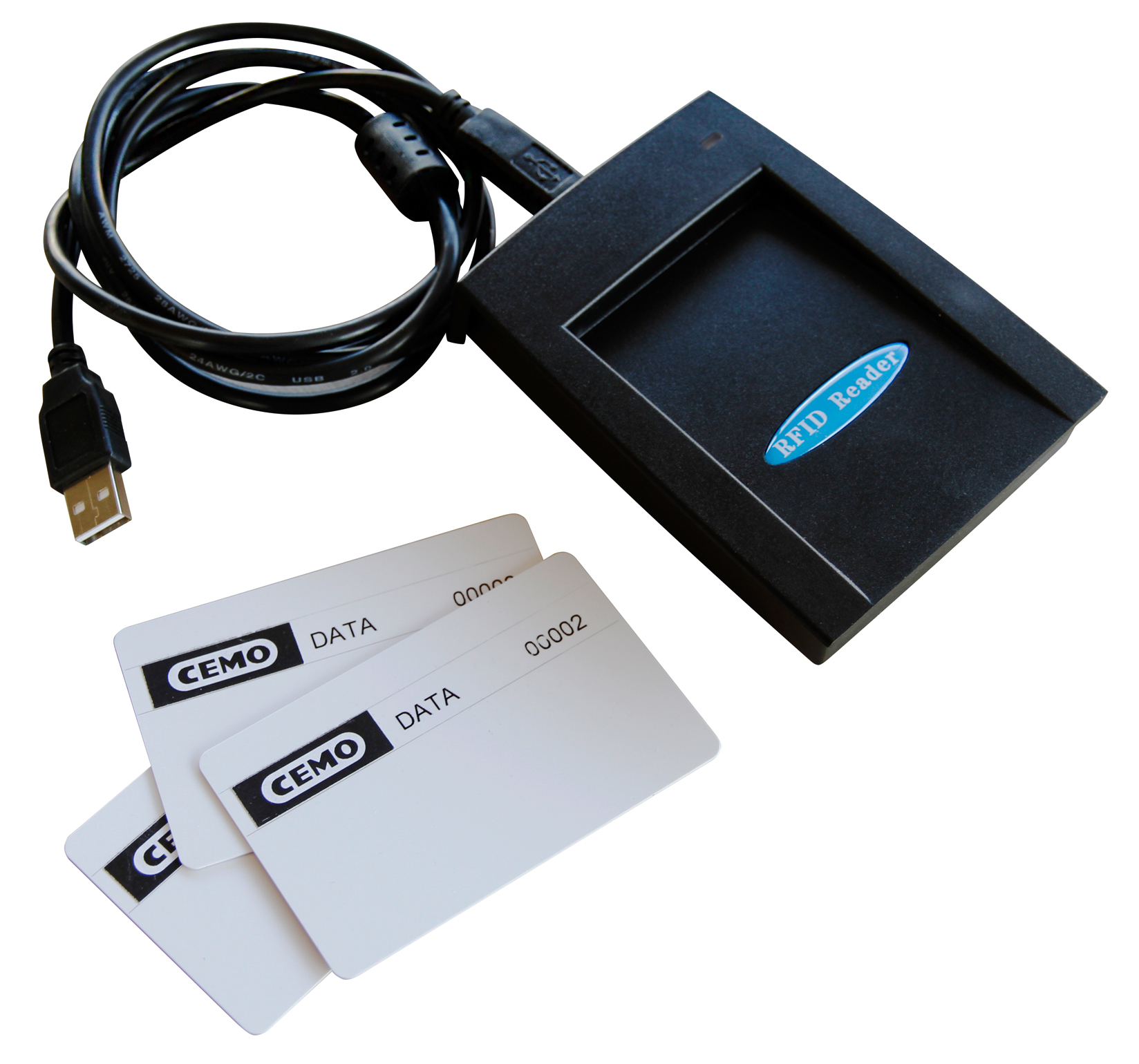Datenübertragungsset CUBE-Dieseltank mit 3 Karten und Schlüsselleser USB-Anschluss