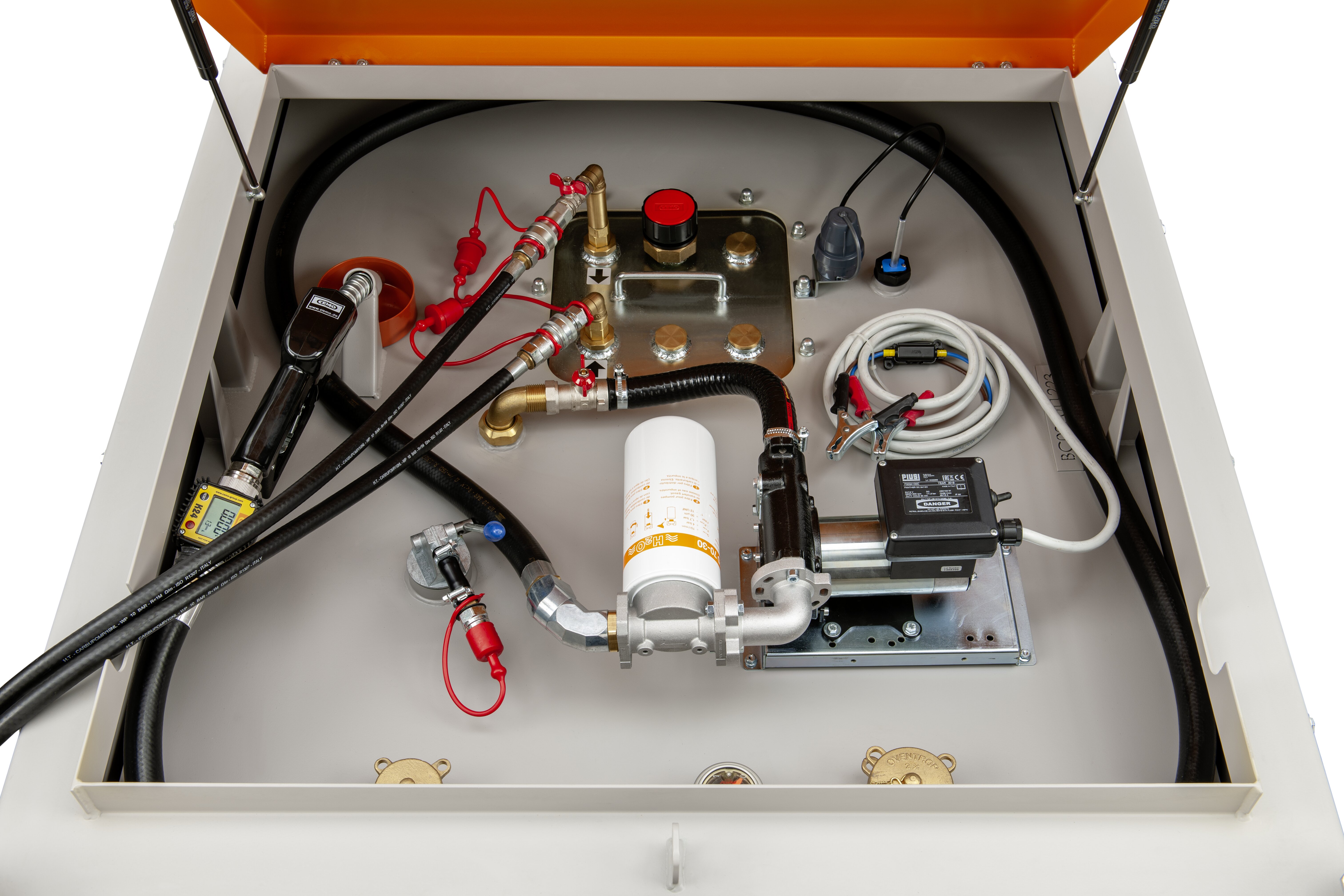 Schlauchpaket, Druckregler, Filter/Filterelement, Elektro Pumpe, Schalter/Anschlusseinrichtungen