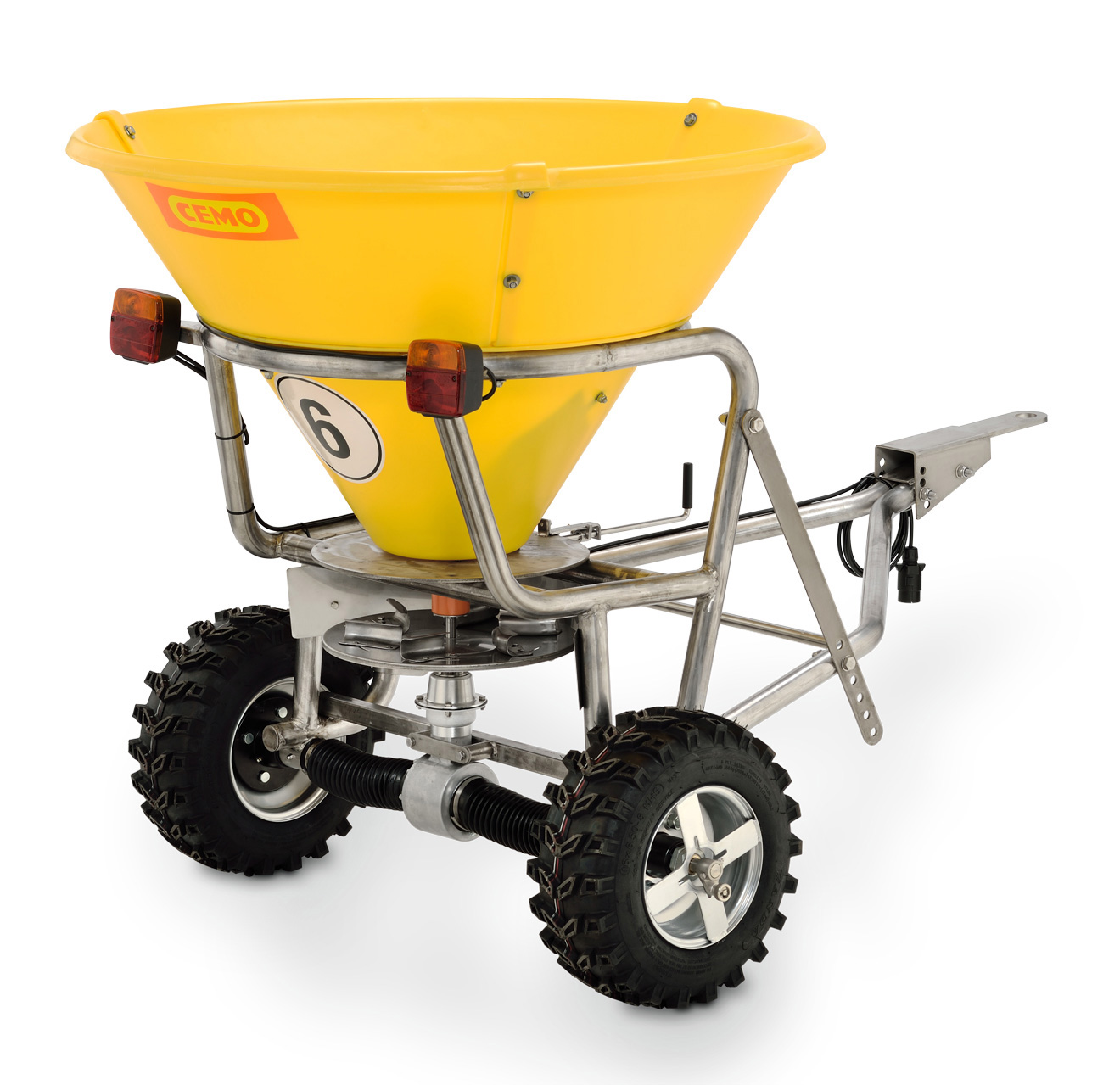 10205_Streuwagen-SW-200-Edelstahlrahmen CEMO Streuwagen SW 200 Rückseite