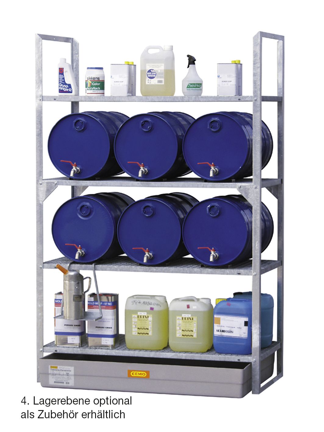 Fassregal 540 mit Auffangwanne 150 Liter