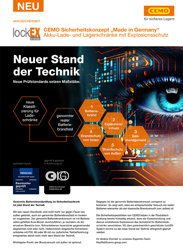 Akku-Sicherheit auf dem neuesten Stand der Technik Akku-Sicherheit auf dem neuesten Stand der Technik