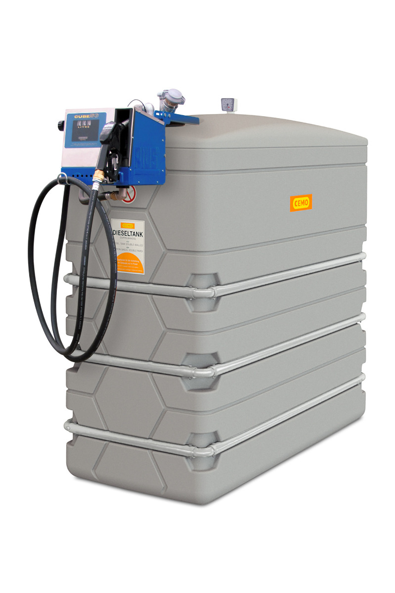 Outdoor-Sicherheitspaket 2000 Liter CUBE Slimline | Elektropumpe und Zähler