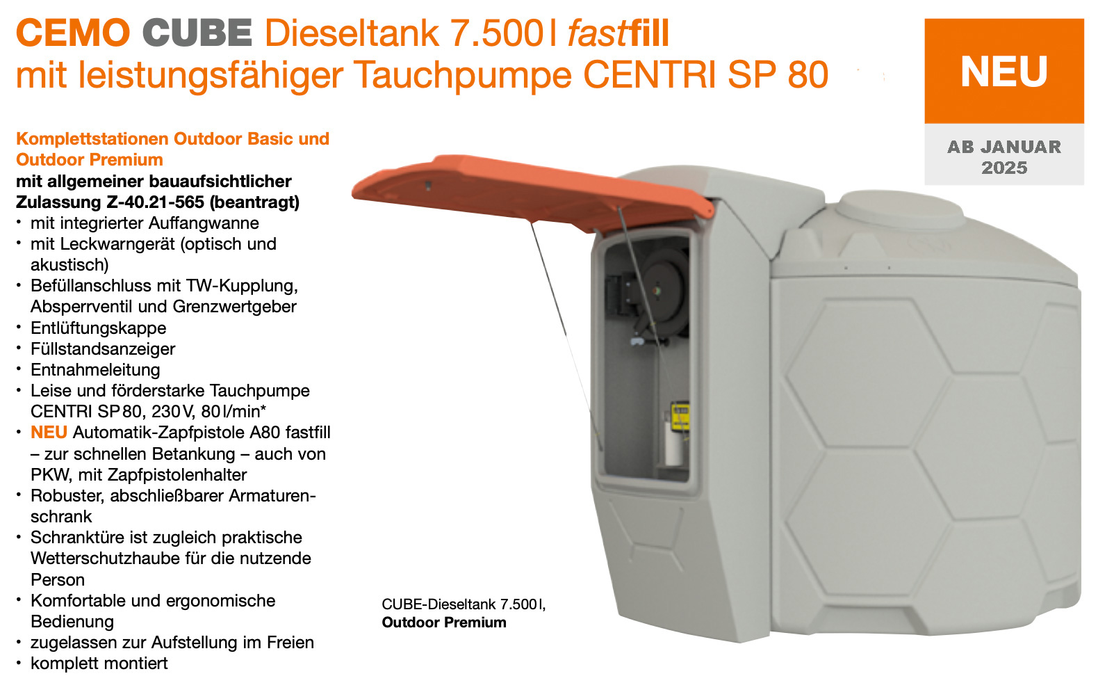Tankanlage für Diesel mit CUBE Tanks 7500 Liter Tankanlage für Diesel mit CUBE Tanks 7500 Liter
