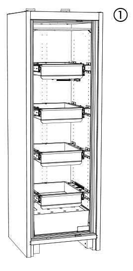 PROline-Sicherheitsschrank 6|20 Typ 90 mit Auszügen | Türanschlag links PROline-Sicherheitsschrank 6|20 Typ 90 mit Auszügen | Türanschlag links