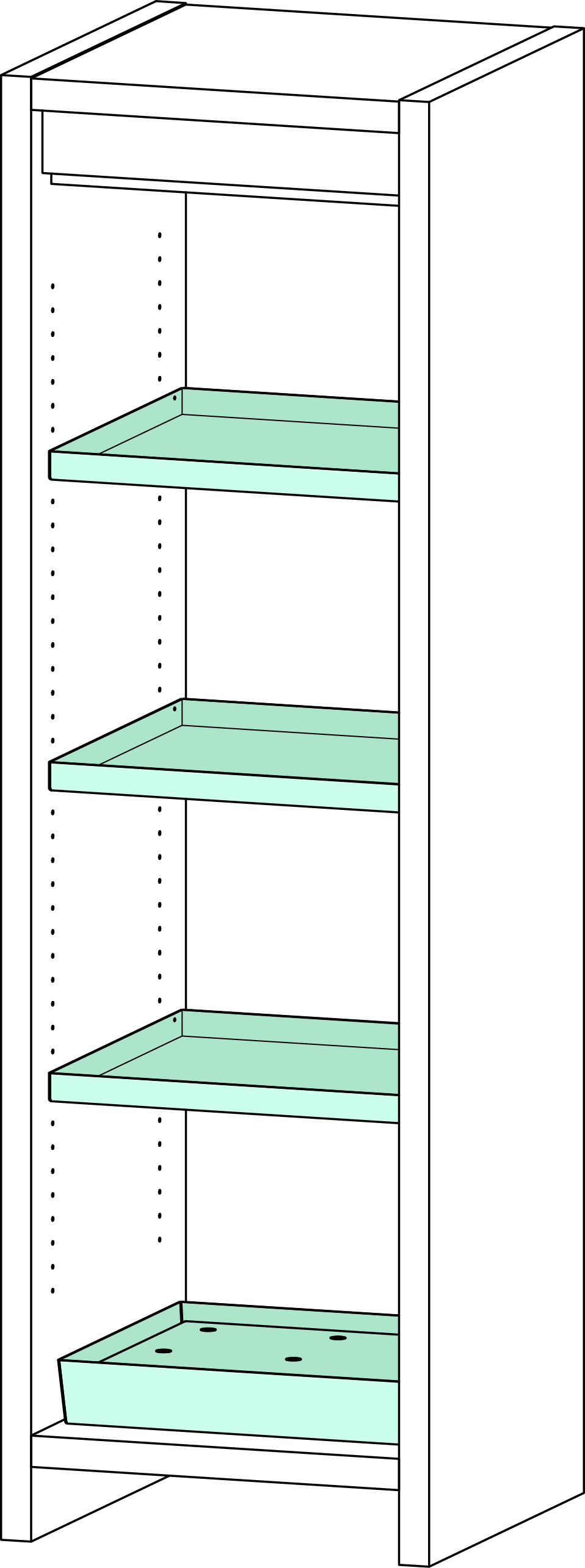 Sicherheitschrank F-SAFE FWF 90 – Typ 6/20 mit 3 Wannenböden und 1 Bodenwanne