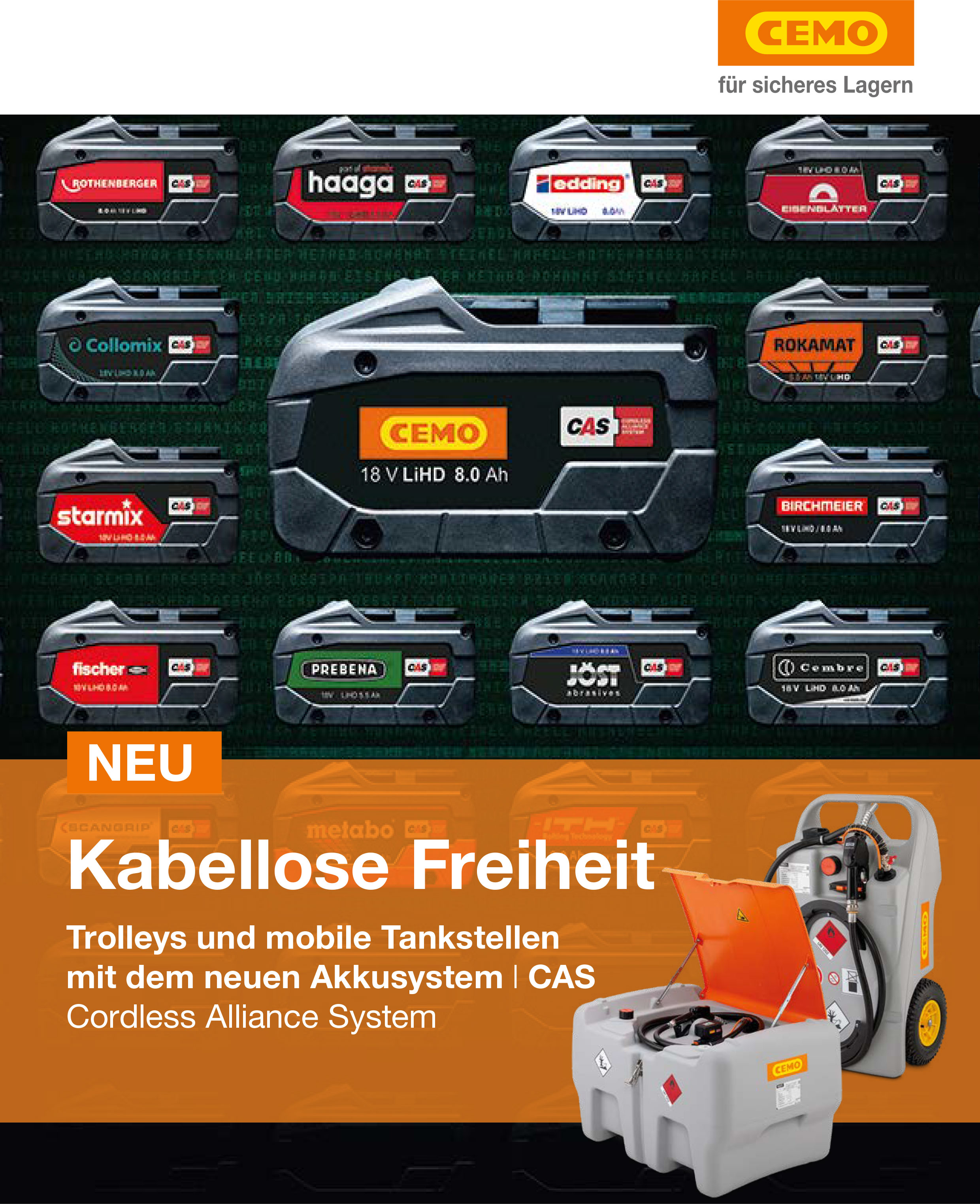 Info zu CAS Akku-System verschiedene Hersteller Info zu CAS Akku-System verschiedene Hersteller