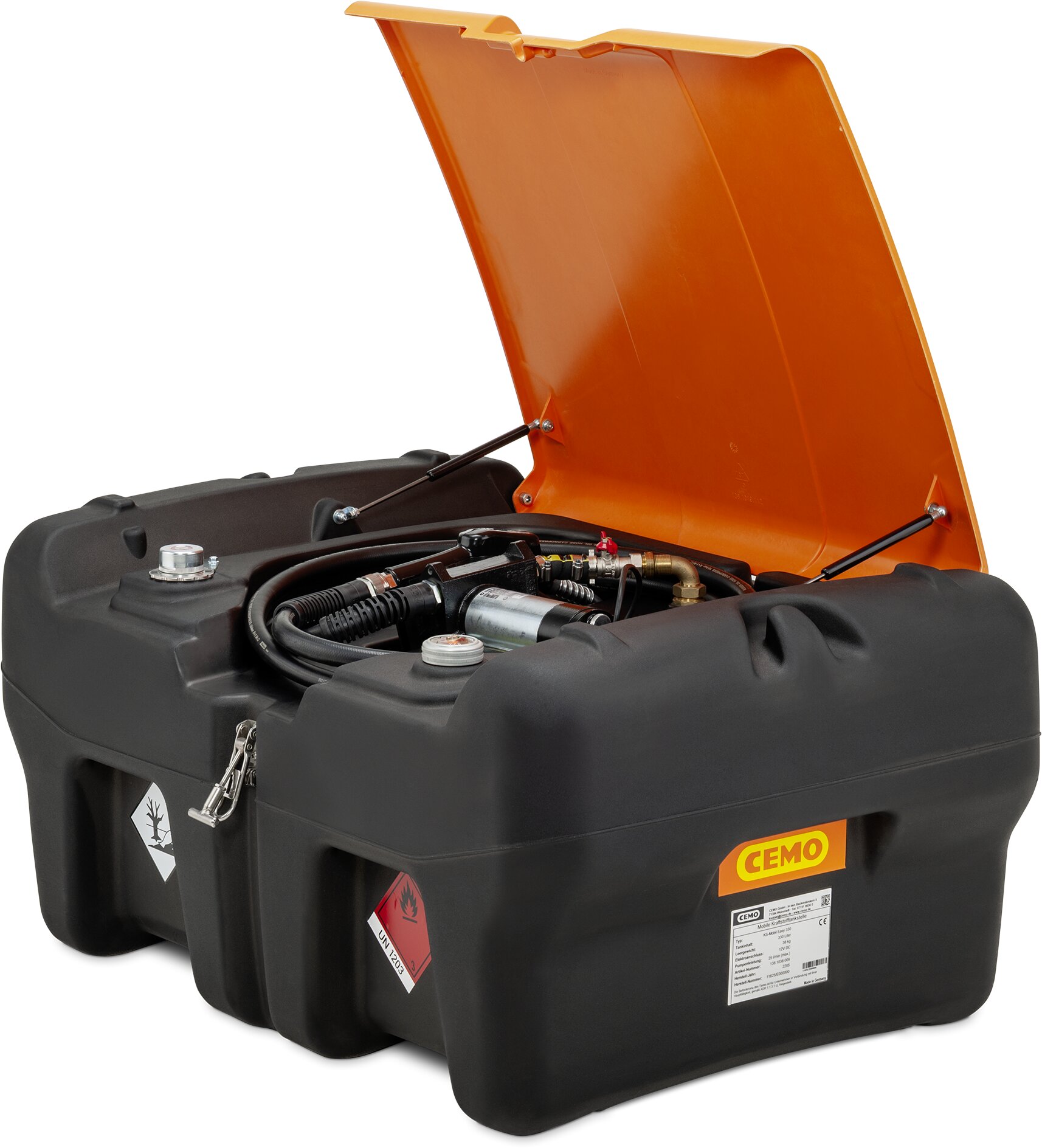 Kraftstofftank, Dieseltank, Kraftstoffbehälter, Tragbarer Tank, Abdecktank