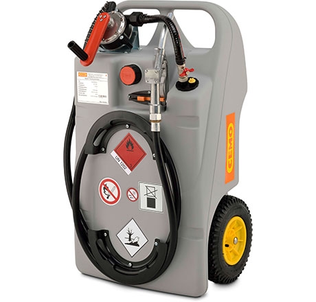 Dieseltrolley mit Kurbelpumpe – Inhalt 100 Liter Maschine