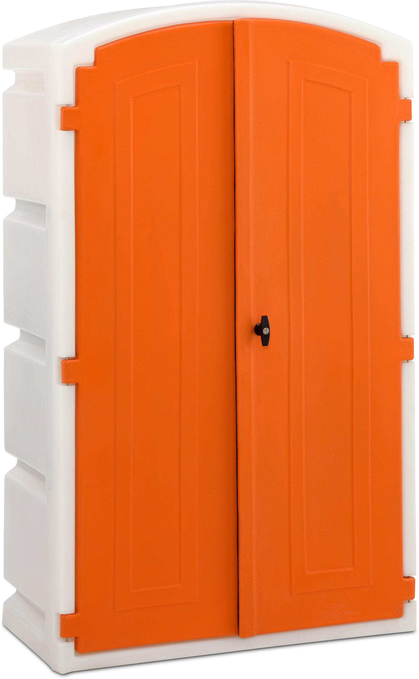 11198_01 PE-Umweltschrank L mit integrierter Auffangwanne und abschließbaren Flügeltüren