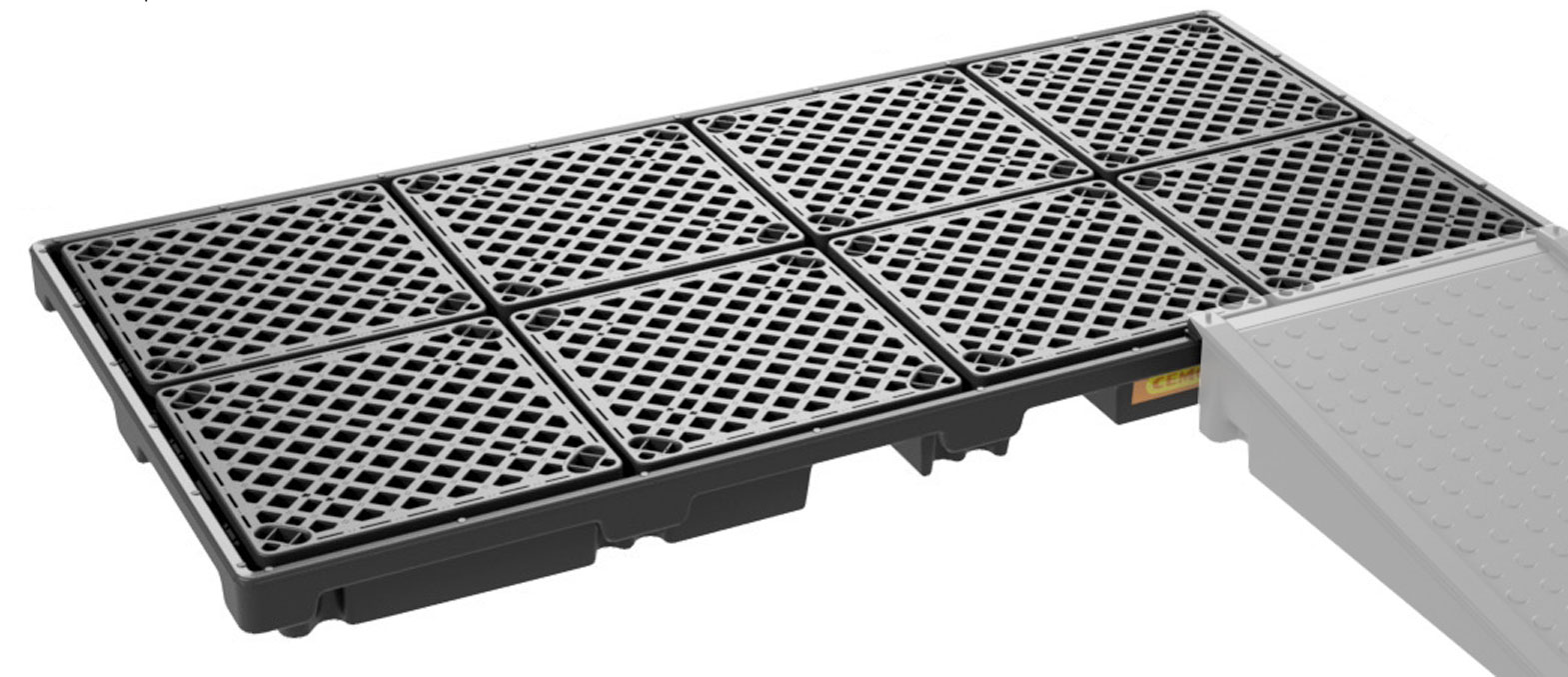 PE_Fassauffangwannen_270-8 PE-Fassauffangwanne 270/8 mit PE-Rosten