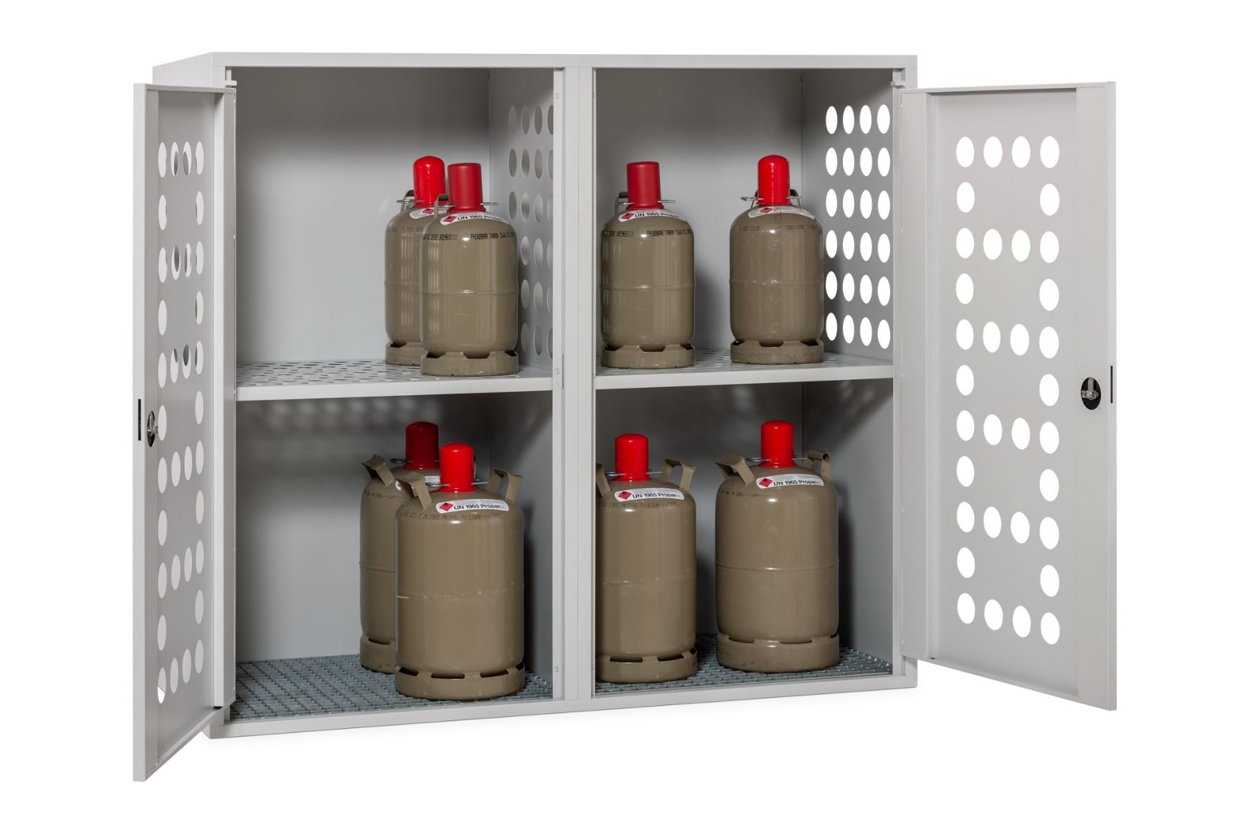 Gasflaschendepot Outdoor zweitürig Beispiel Gasflaschendepot Outdoor zweitürig Beispiel