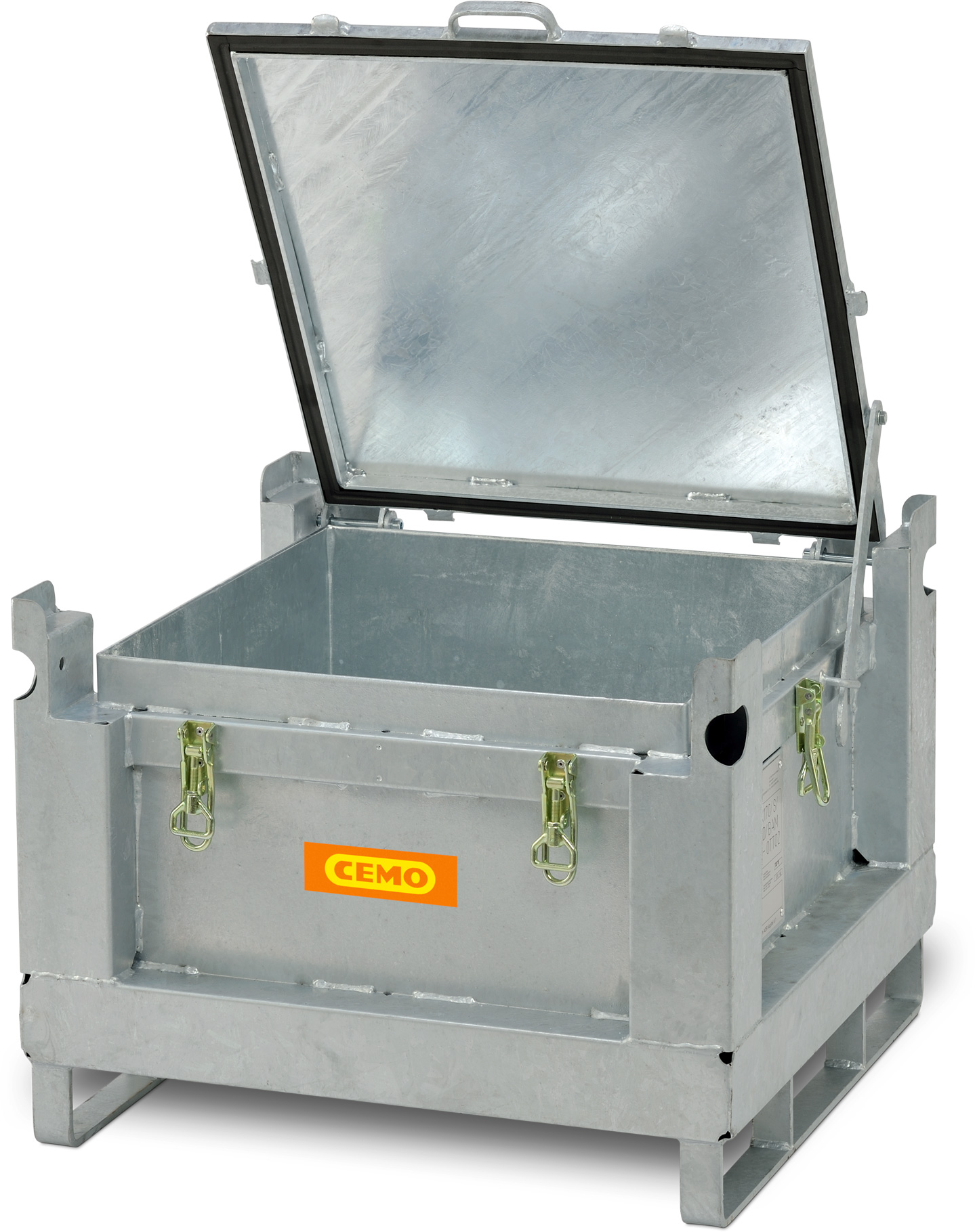 11201_01 Akku-Stahlsammelbehälter 120 Liter Fassungsvermögen für Akkus und Lithium-Batterien