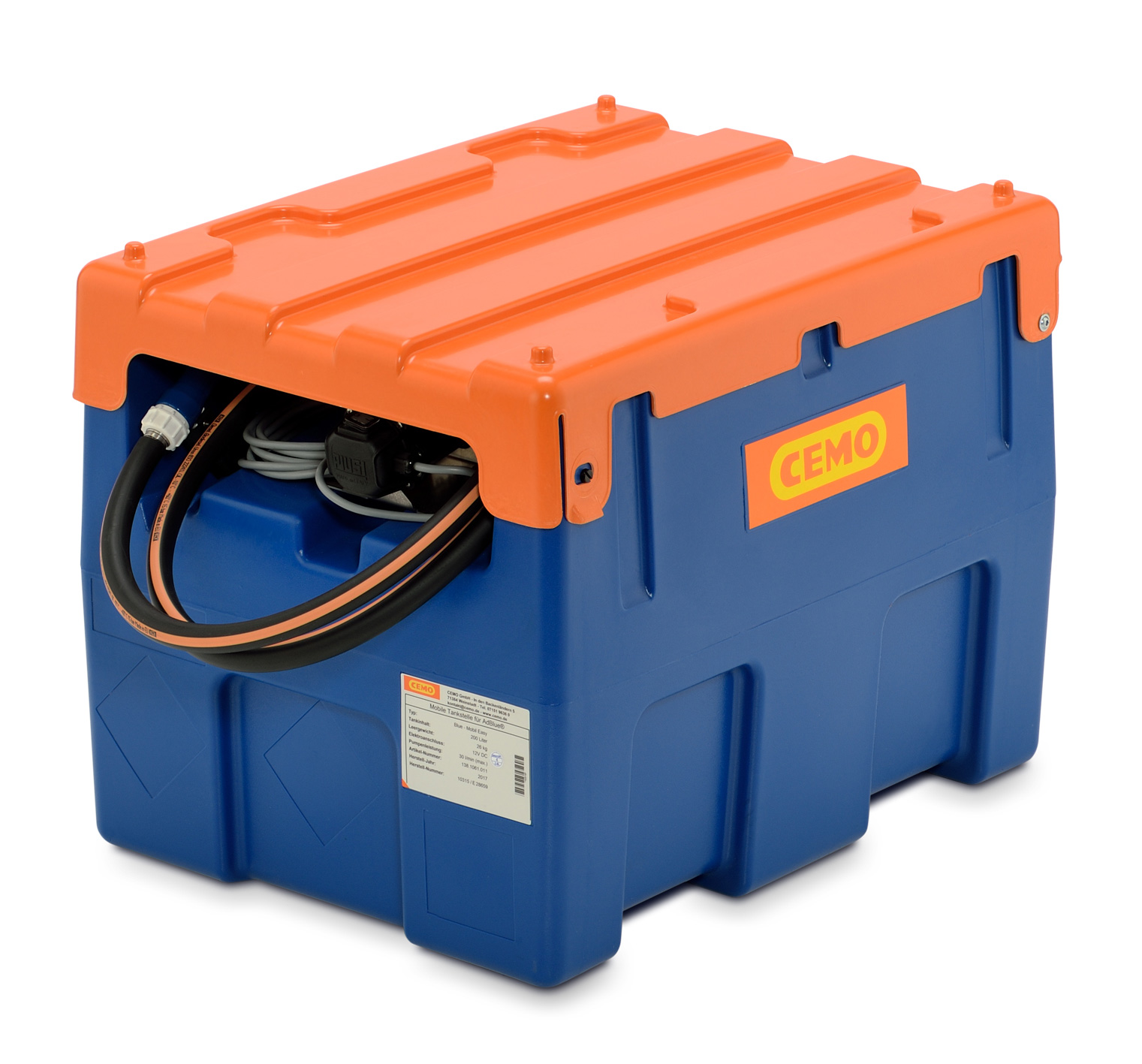 Blue-Mobil Easy 200 Liter, Klappdeckel geschlossen Beispiel Blue-Mobil Easy 200 Liter, Klappdeckel geschlossen