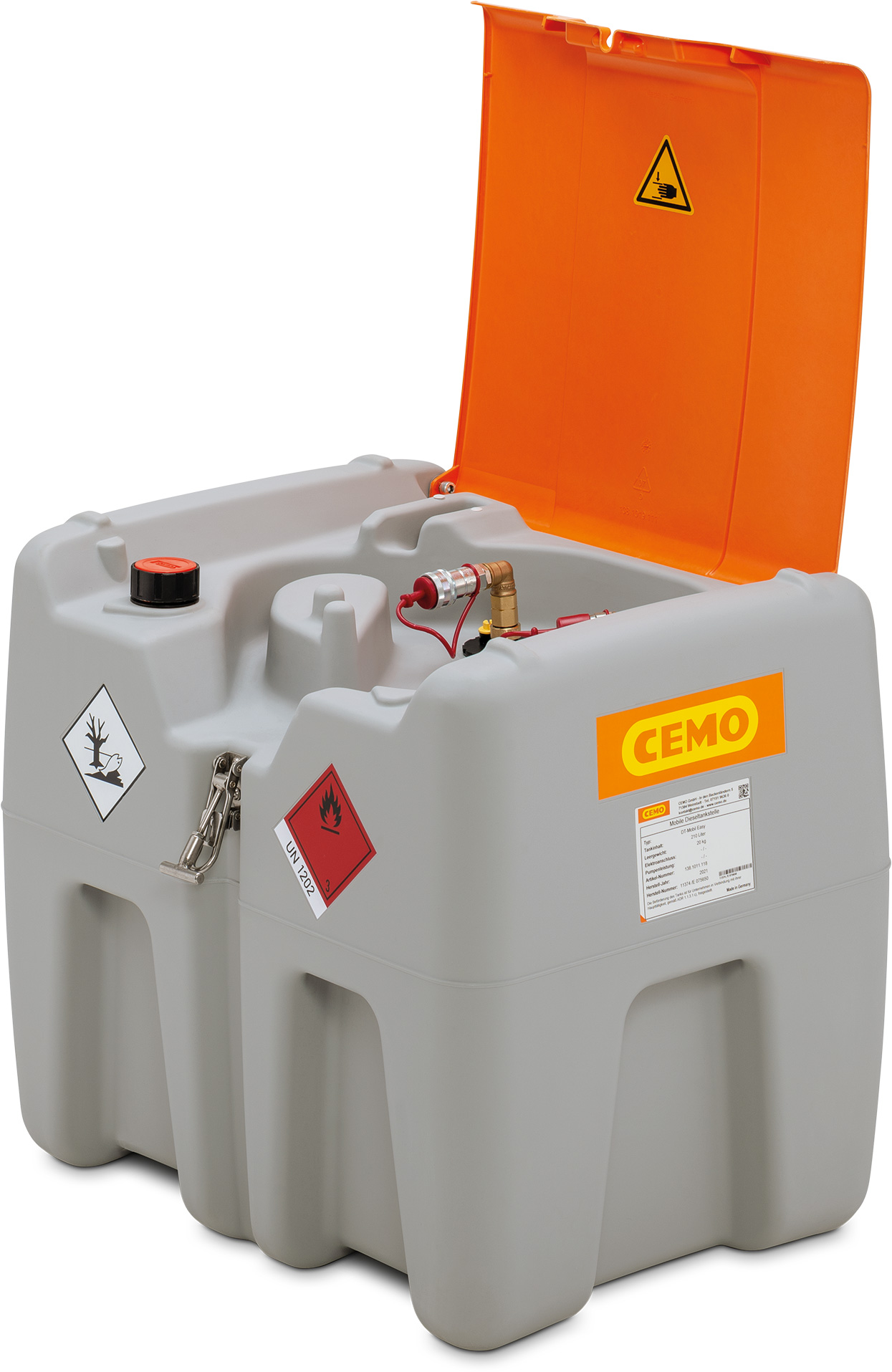 Cemo DT-Mobil Easy 210 Liter Generatortank mit Klappdeckel