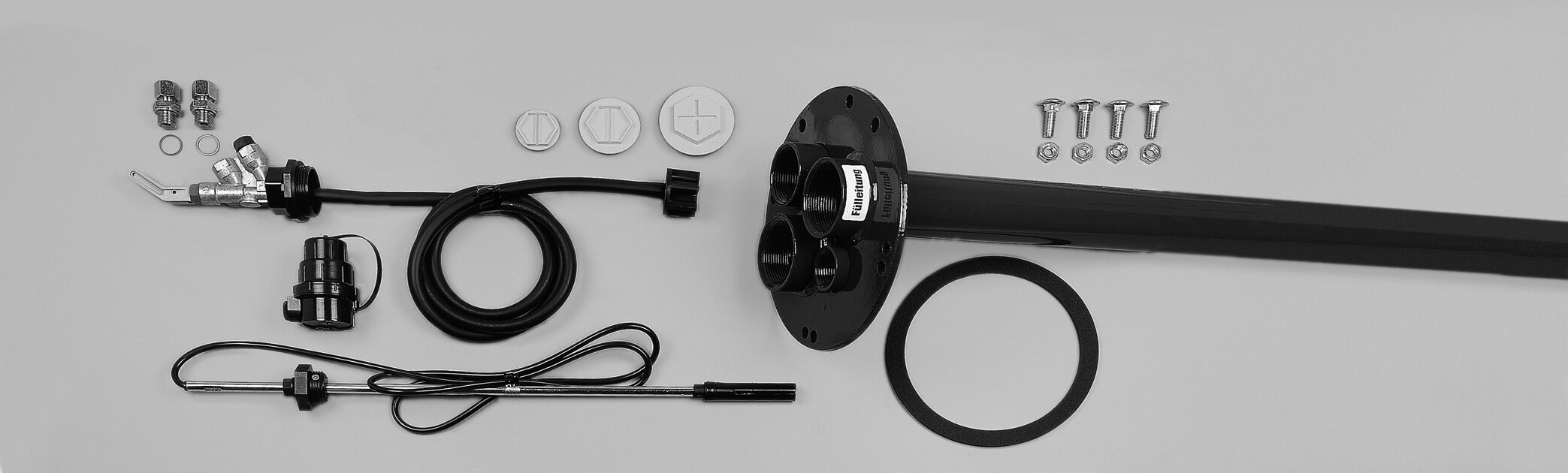 Schraubenschlauch, Verbindungsset, Teleskopstange, Anschlusszubehör, Adapterteile