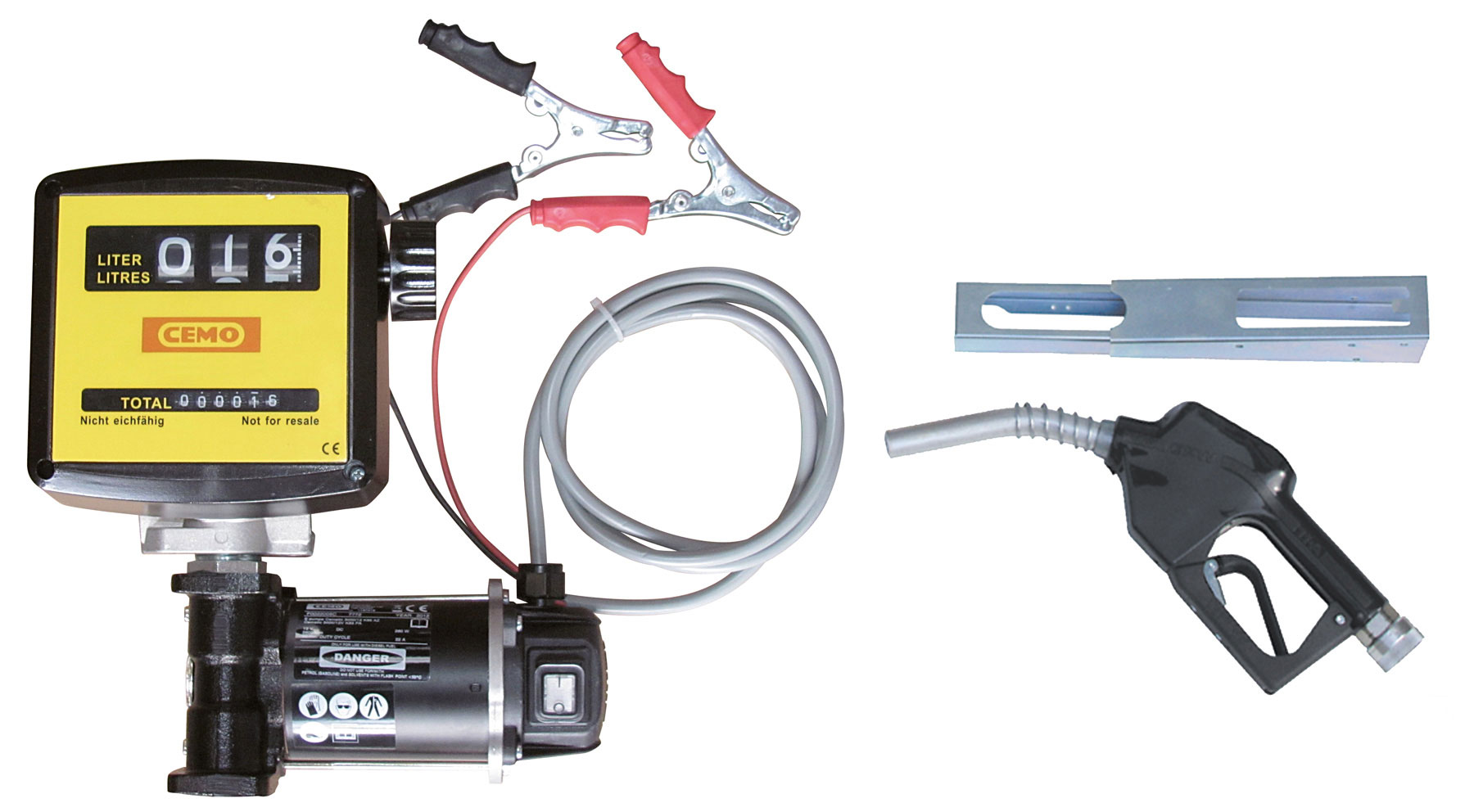 Elektropumpe-Cematic-3000-12_K33_7772 Beispiel Elektropumpe Cematic 3000 / 12 Volt mit Zähler K33 und Zapfpistolenhalter