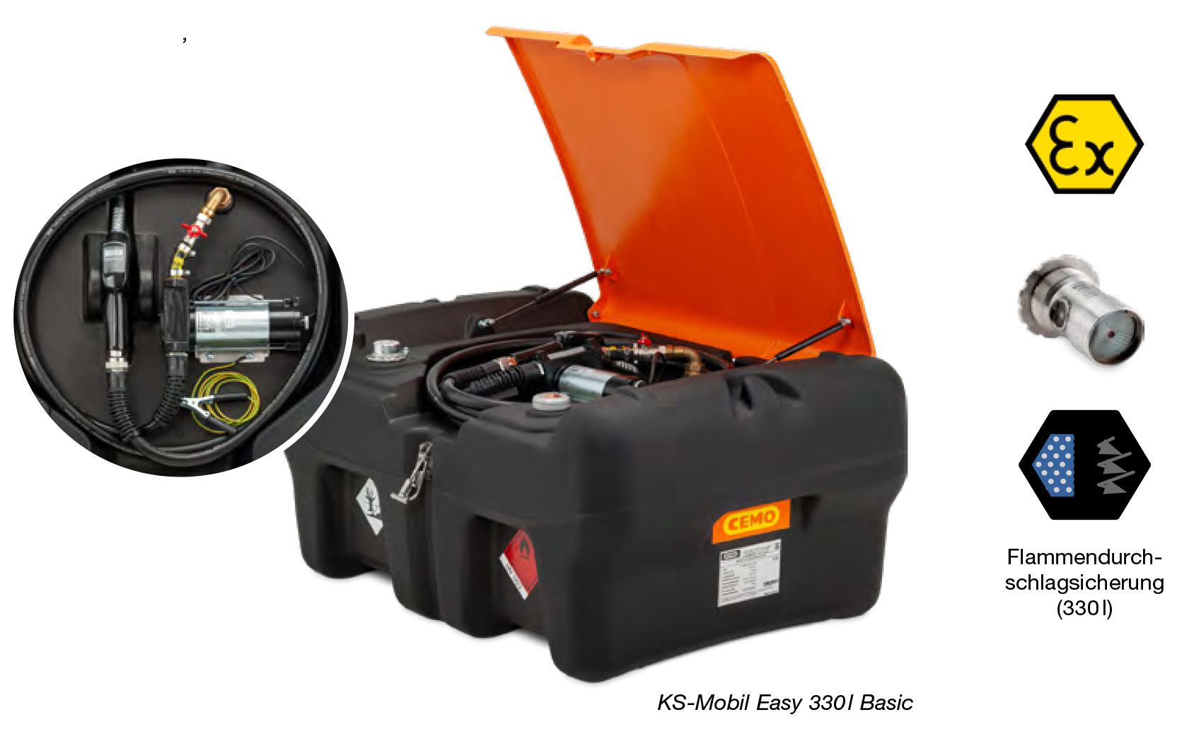 KS Mobil Easy 330 Liter Basic mit Elektropumpe 230 Volt KS Mobil Easy 330 Liter Basic mit Elektropumpe 230 Volt