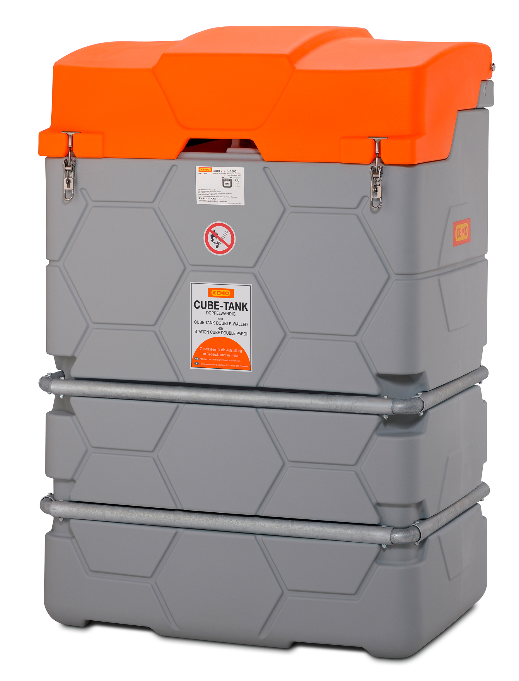 CUBE-Heizoeltank-geschlossen-1000l_10453 CUBE Heizöltank 1000 Liter, Klappdeckel geschlossen