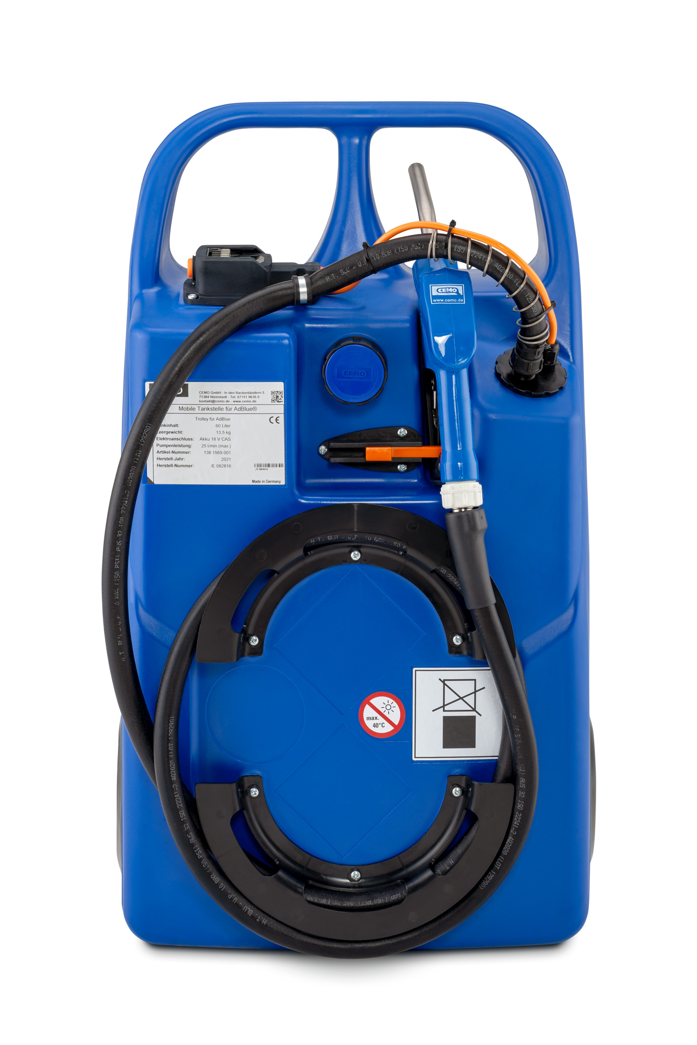 11592_03_Trolley_60L_ohneAkku_2021-06 Trolley 60 Liter für AdBlue® mit Pumpe und CAS-Akkusystem | Lieferumfang ohne Akku und Ladegerät –