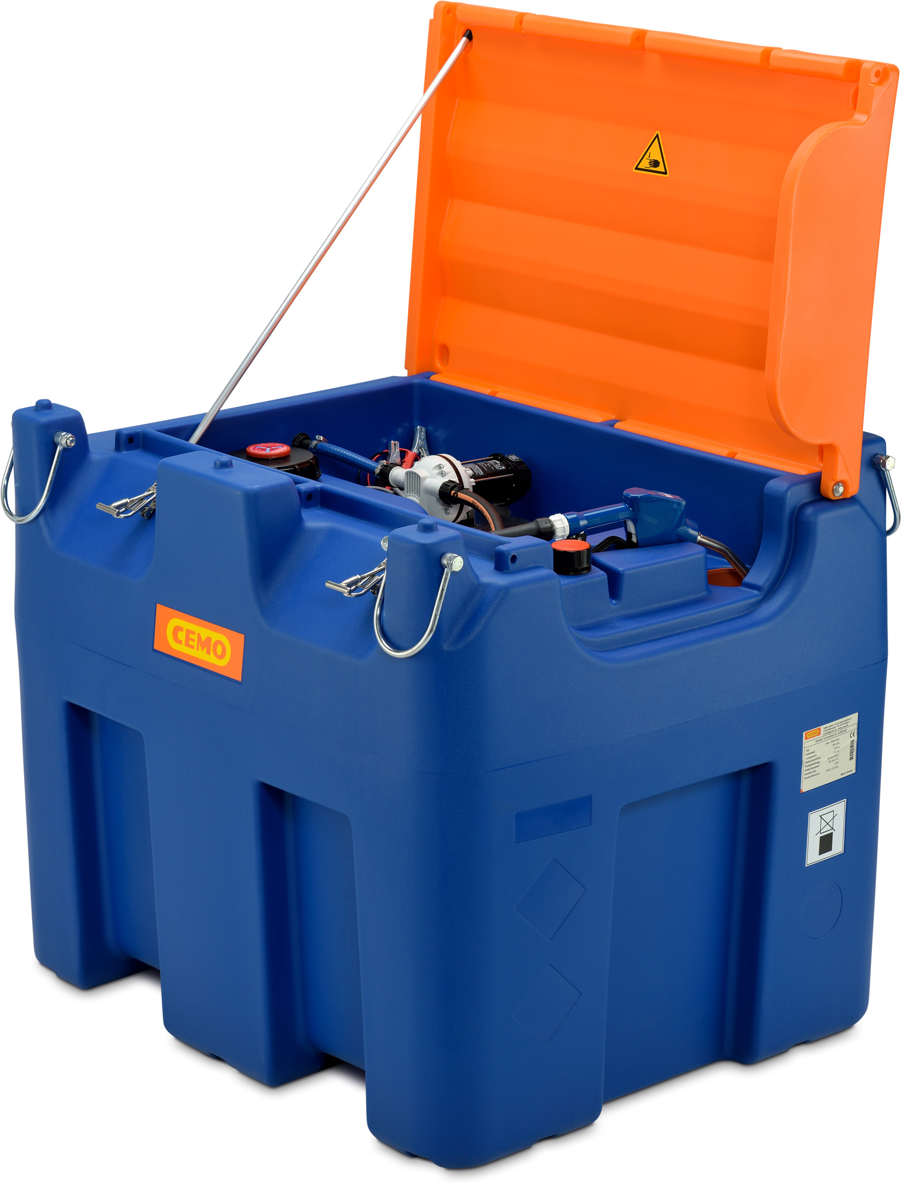 10972_01_Blue-Mobil-Easy-980-L-mit-Elektropumpe-Kranoesen-Klappdeckel Blue-Mobil Easy 980 Liter mit Elektropumpe 12 Volt