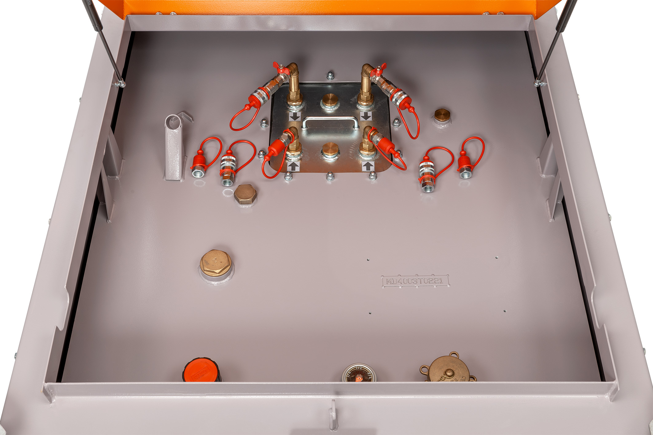 11430_DT_Mobil_Pro_generator_tank_Version_en_2021-04 DT-Mobil PRO ST 980 Basic Generatorentank mit 4 Anschlüssen inklusive Schellkupplungen