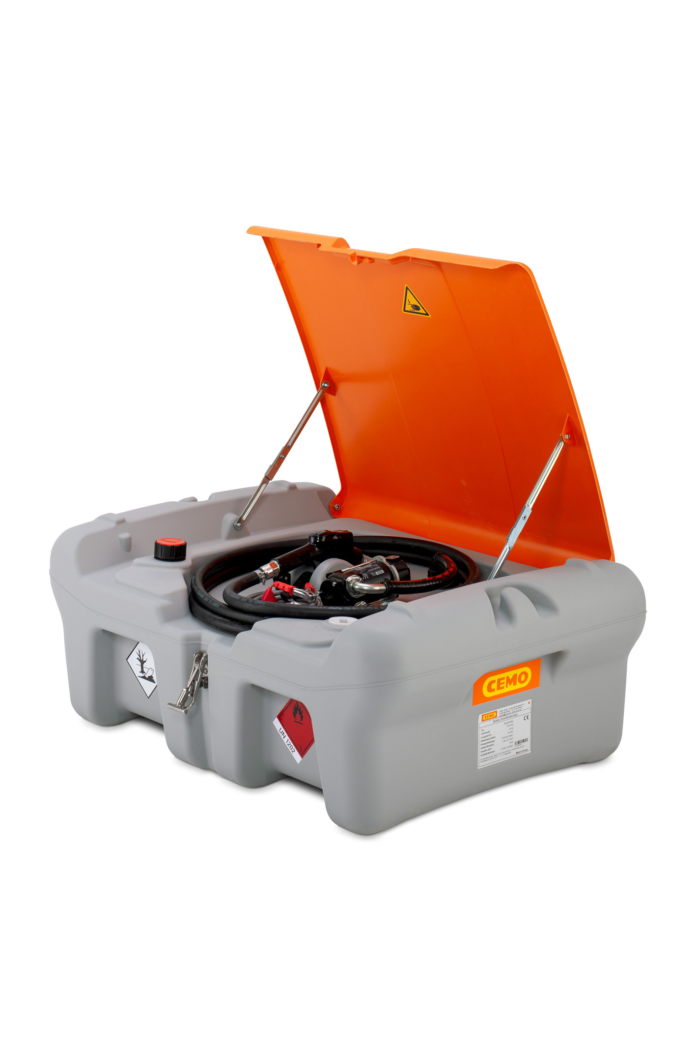 11251-DT-Mobil-Easy-220-l-Pick-Up_2020-03 DT Mobil Easy Pick-up 210 L mit Elektropumpe 12 V, 40 l/min Automatik-Zapfsäule und Deckel (optional)