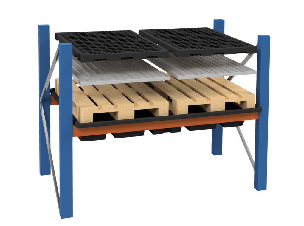 11471_mit-Paletten_CAD_2021-03 Beispiel PE-Regaleinhängewanne 18/230 für Fachmaß 180 x 110 cm