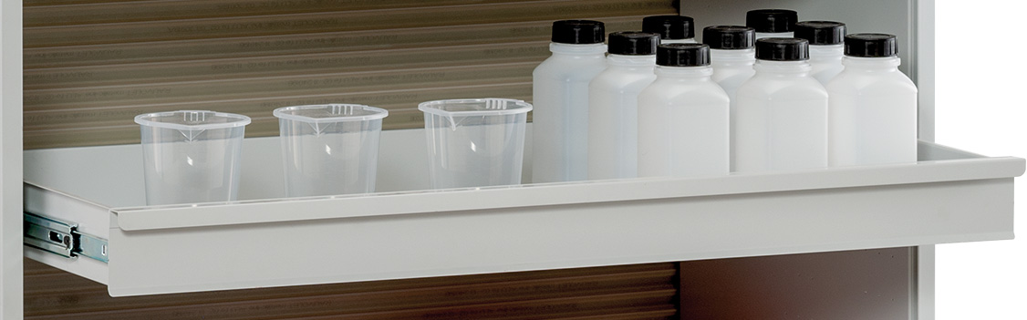 11398-Auszugswanne AUszugswanne zusätzlich für mobiles Gefahrstoffdepot – Lieferumfang ohne Inhalt