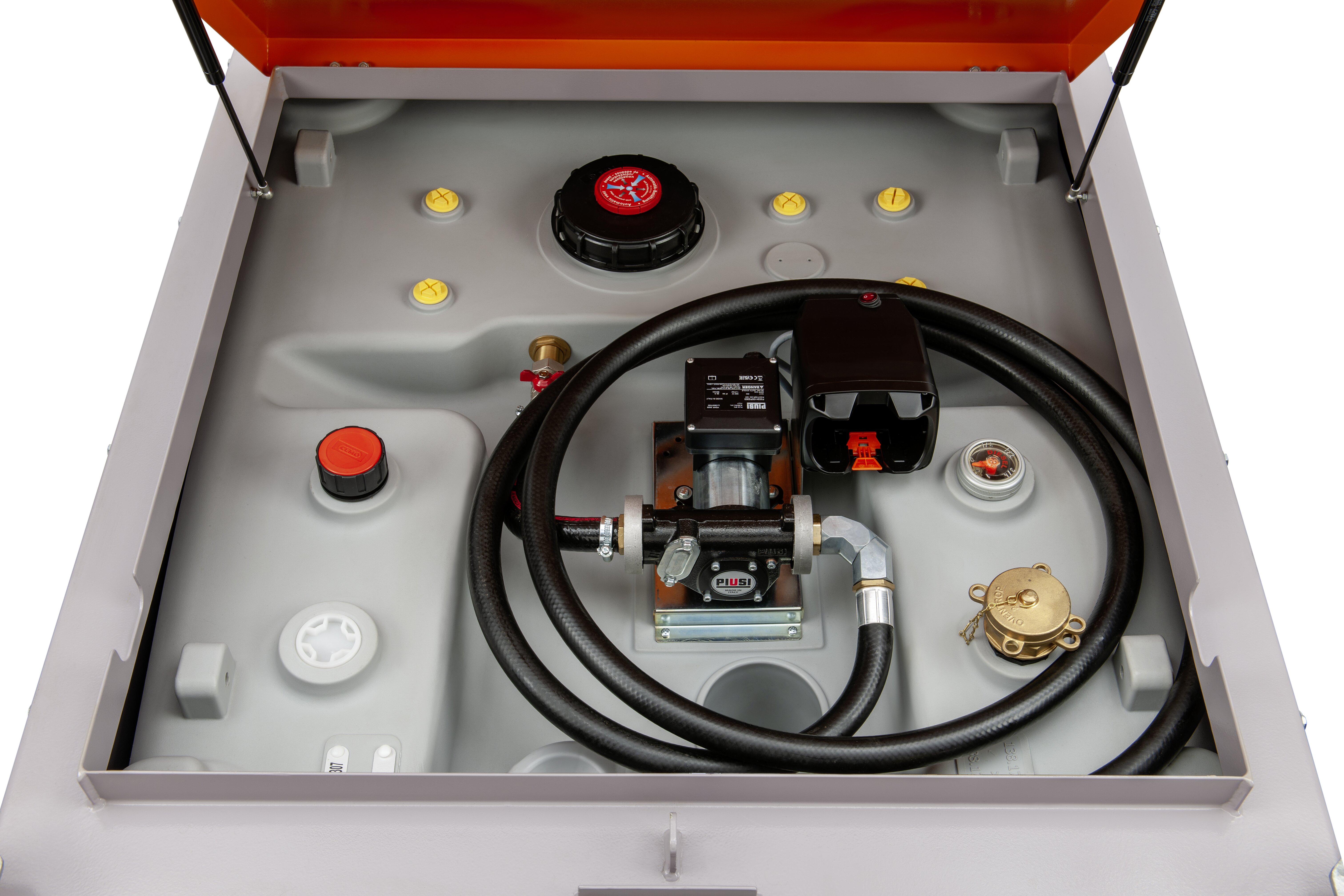 diesel Tank, Kraftstoffpumpe, Schlauchsystem, Kappen, Akkuschrauber