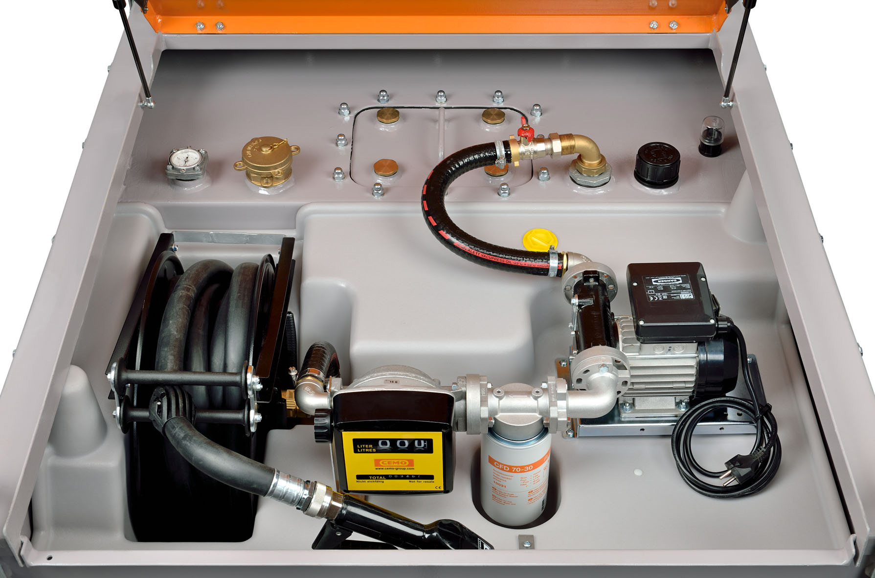 10810_0447_DT-Mobil-PRO-ST-980-Premium_Detail Abb. ähnlich: DT-Mobil PRO ST 980 Premium PLUS mit Stahlinnentank und Schlauchaufroller zusätzlich mit Tankdatenverwaltungssytem