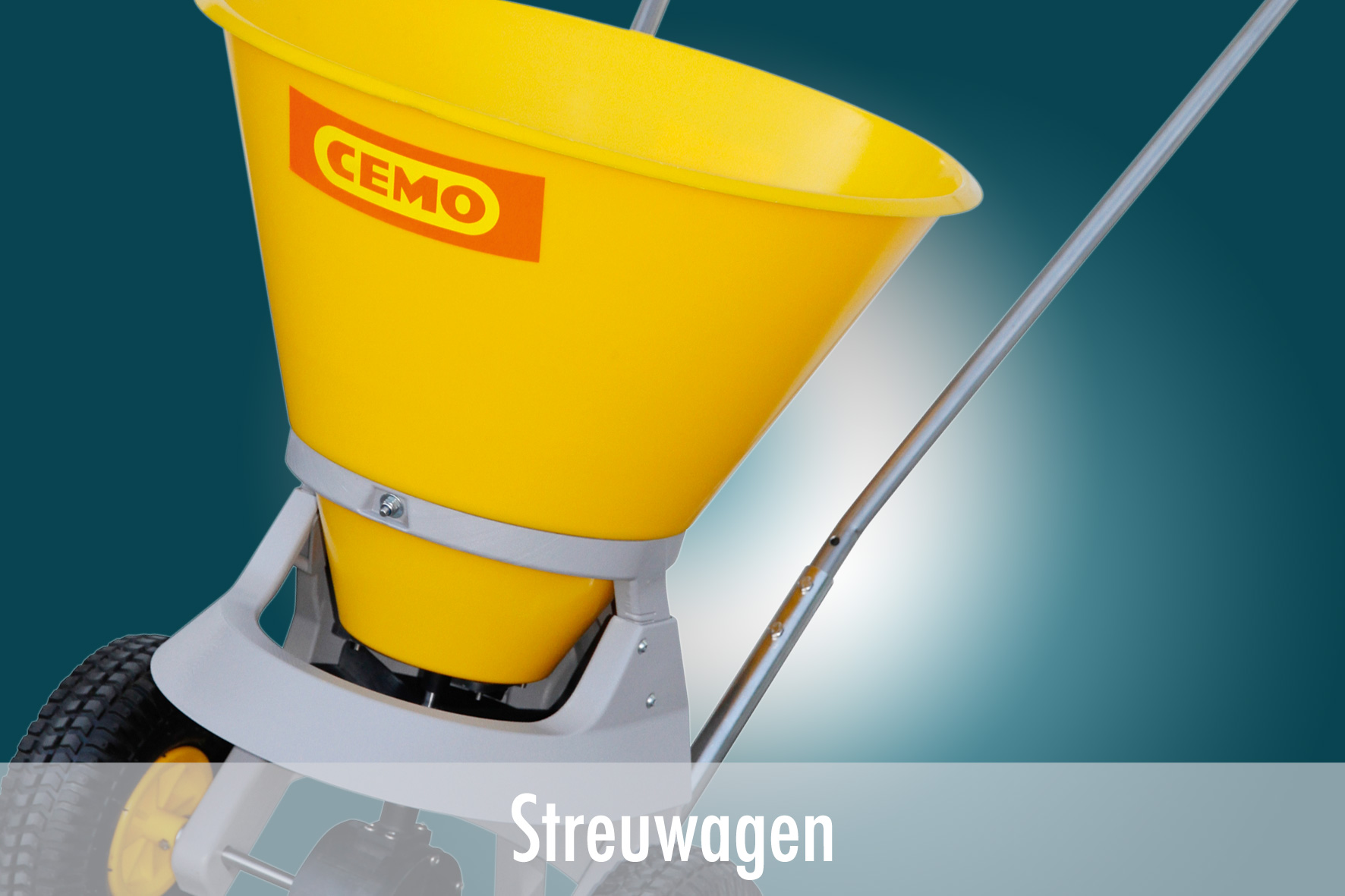 Titel-Streuer-Handstreuwagen Hand-Streuwagen für Winterdienst und zum Säen