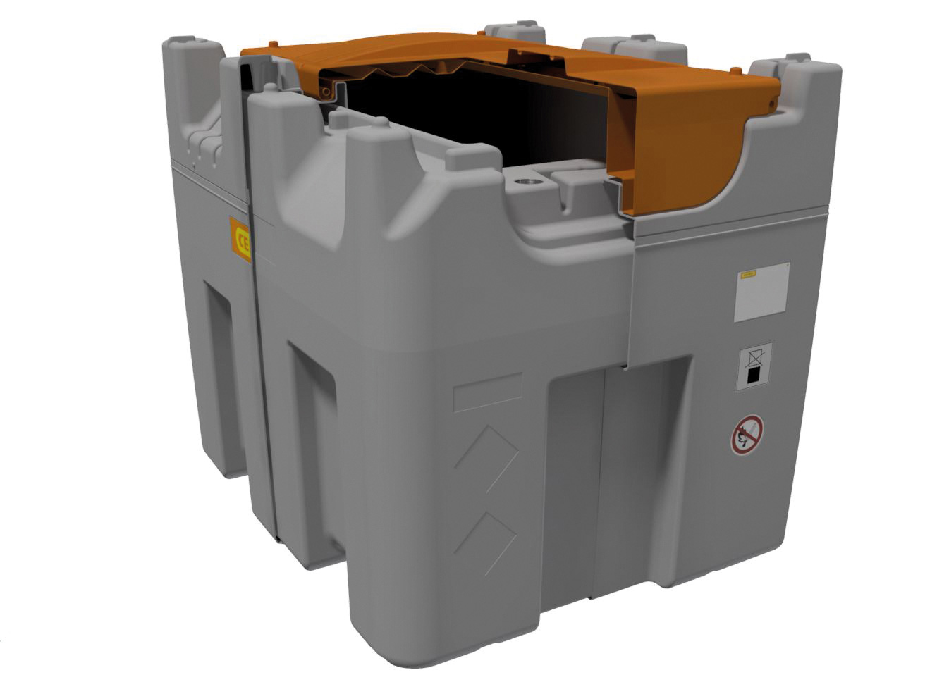 11628-11631_11636_11637_CAD_CUBE_980_Schnitt CUBE Mobil 980 Liter Premium mit ADR-Zulassung – doppelte Sicherheit durch integrierte Auffangwanne