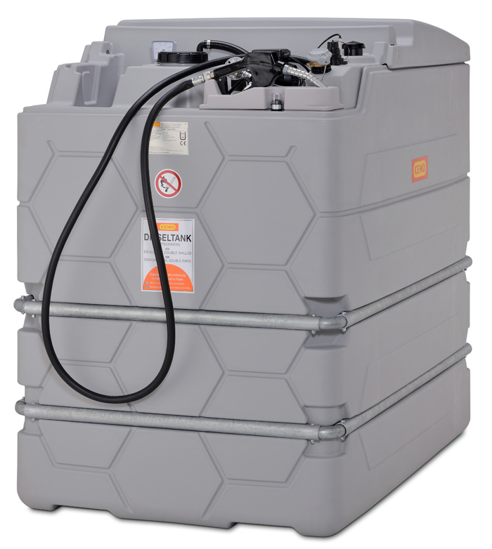 Cemo Indoor Basic Diesel-CUBE-Tank 1500 Liter – ohne Klappdeckel