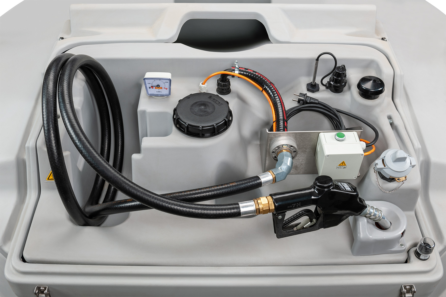 11649_CUBE_5000_Basic_k_2022-01 CUBE Dieseltank 5000 Liter Outdoor Basic mit Tauchpumpe SP 80 AC 230 V