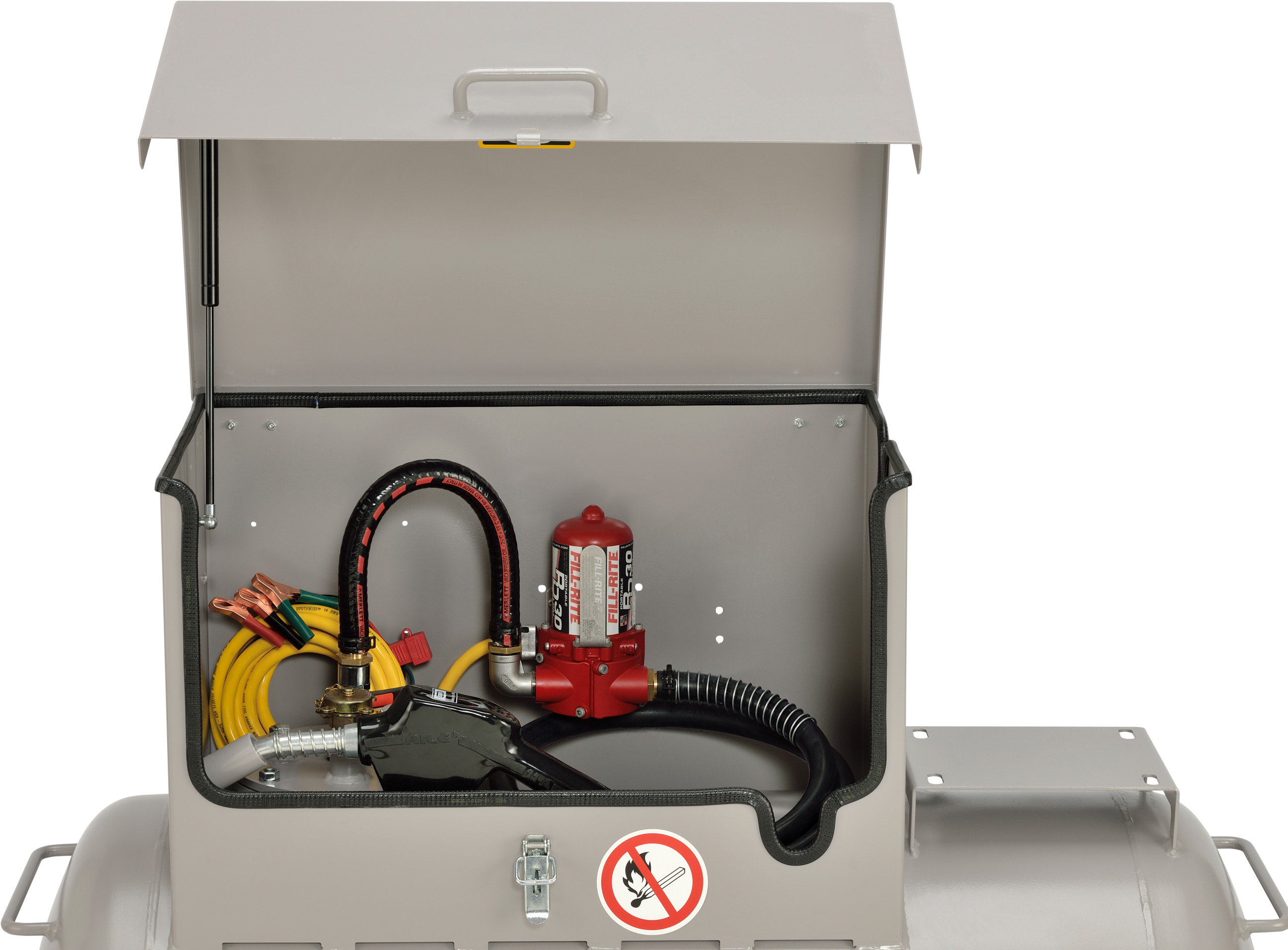 10995_02_KS-Mobil-300-L-mit-Elektropumpe-ATEX-Automatik-Zapfpistole-Haube Benzintankanlage KS-Mobil 300 Liter mit Elektropumpe