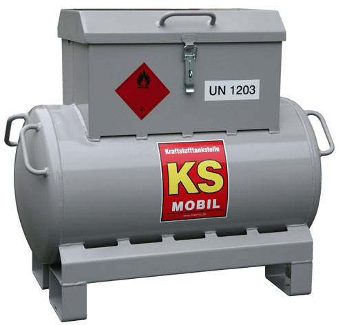 KS-Mobil Benzintankanlage 90 Liter mit Pumpenkasten