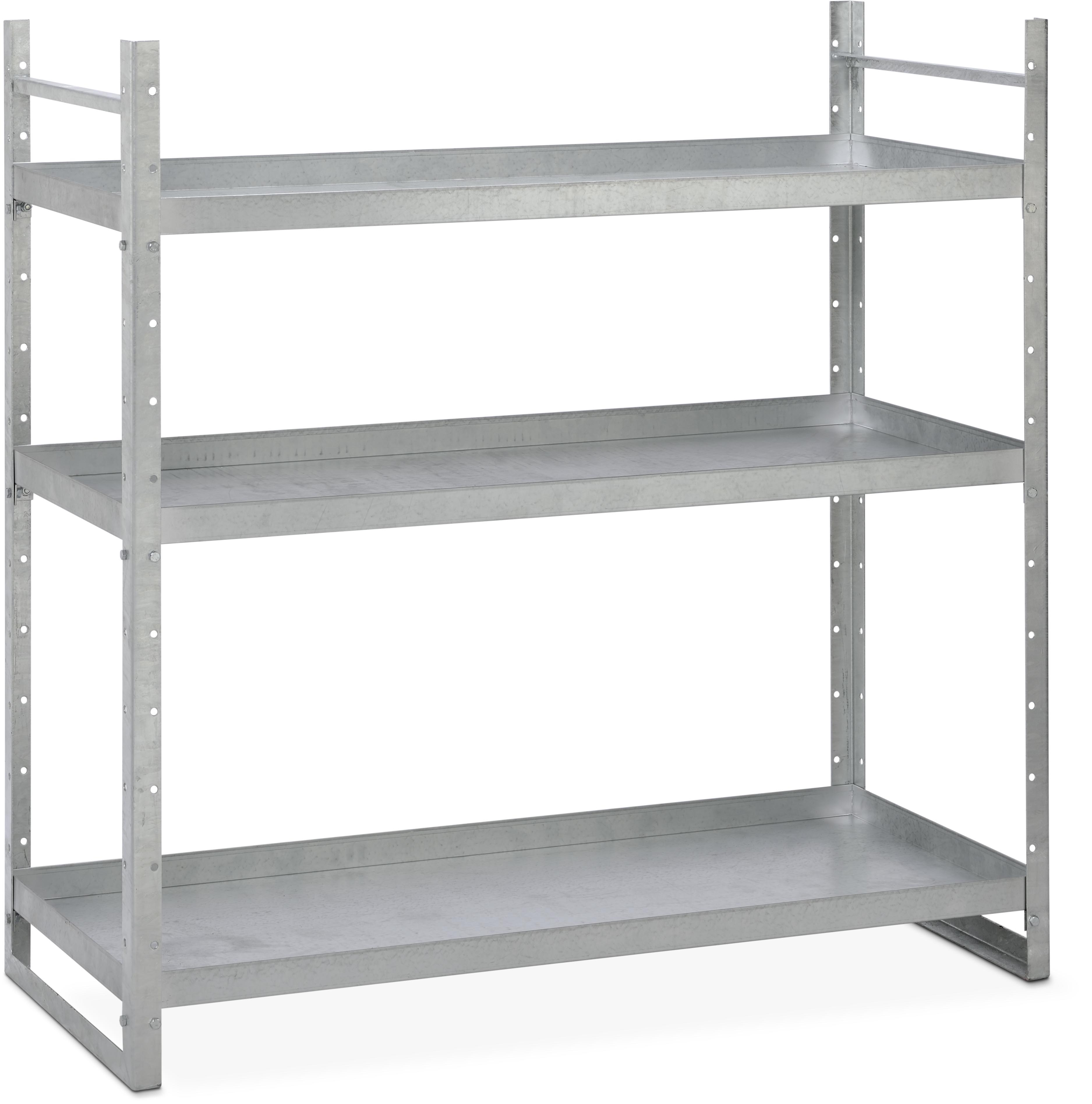 11018_01_kleingebinderegal-fuer-gefahrstoffdepot-stahl-mit-3-wannenboeden_1 Kleingebinderegal für Gefahrstoffdepot aus Stahl Cemo 11018 mit 3 Wannenböden