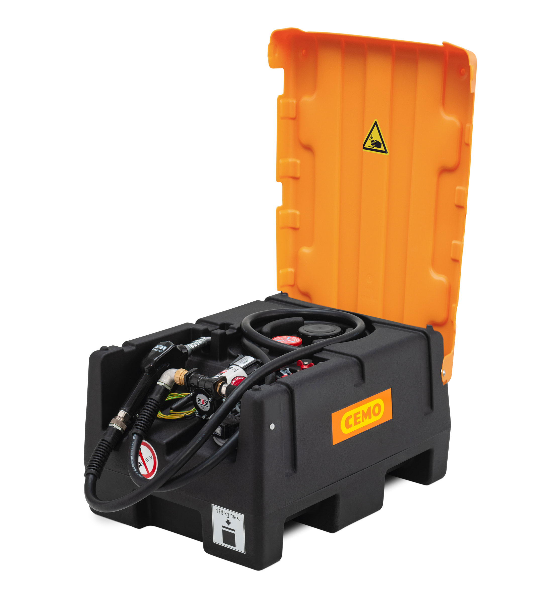 11499_KS_Mobil_Easy_120L_Elektropumpe_Deckel KS Mobil Easy 120 Liter mit 12-Volt-Elektropumpe inklusive Klappdeckel