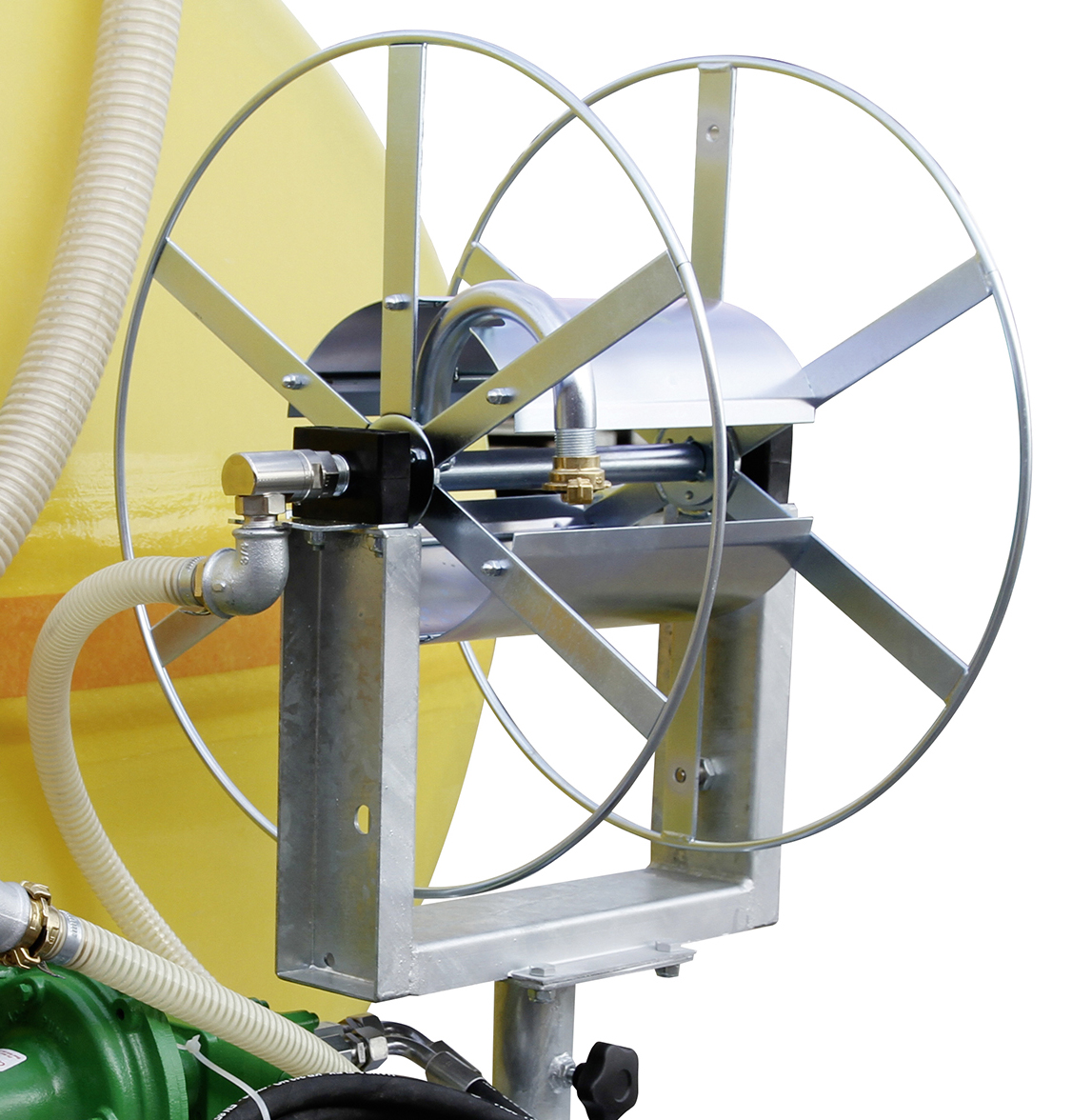 Schlauchhaspel_105425576b0a2a0164 Beispiel Schlauchhaspel schwenkbar und höhenverstellbar