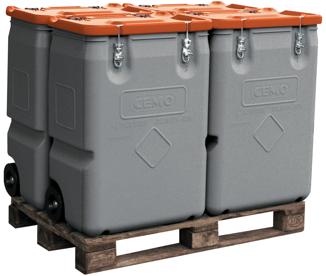 11453_MobilBox_Deckel_orange_auf_Palette_2021-02 Beispiel Mobil-Box auf Europalette stapelbar