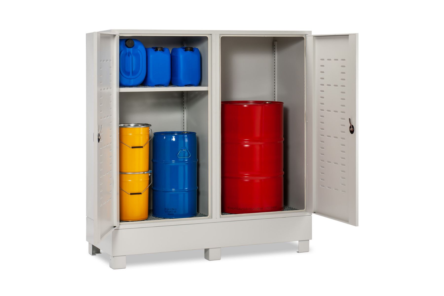 Gefahrstoffdepot kompakt 220 für 2 Fässer Gefahrstoffdepot kompakt 220 für 2 Fässer