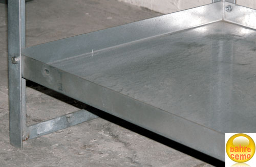 Wannenboden aus Stahl, 20 Liter Volumen