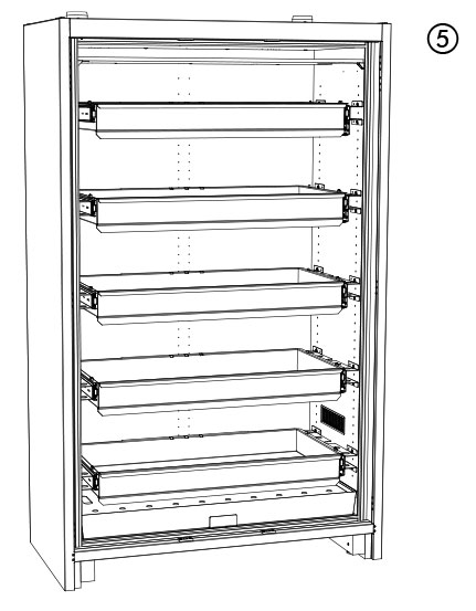 Sicherheitsschrank PROline 12/20 Typ 90 Doppel-Flügeltür mit 6 Auszügen Sicherheitsschrank PROline 12/20 Typ 90 Doppel-Flügeltür mit 6 Auszügen