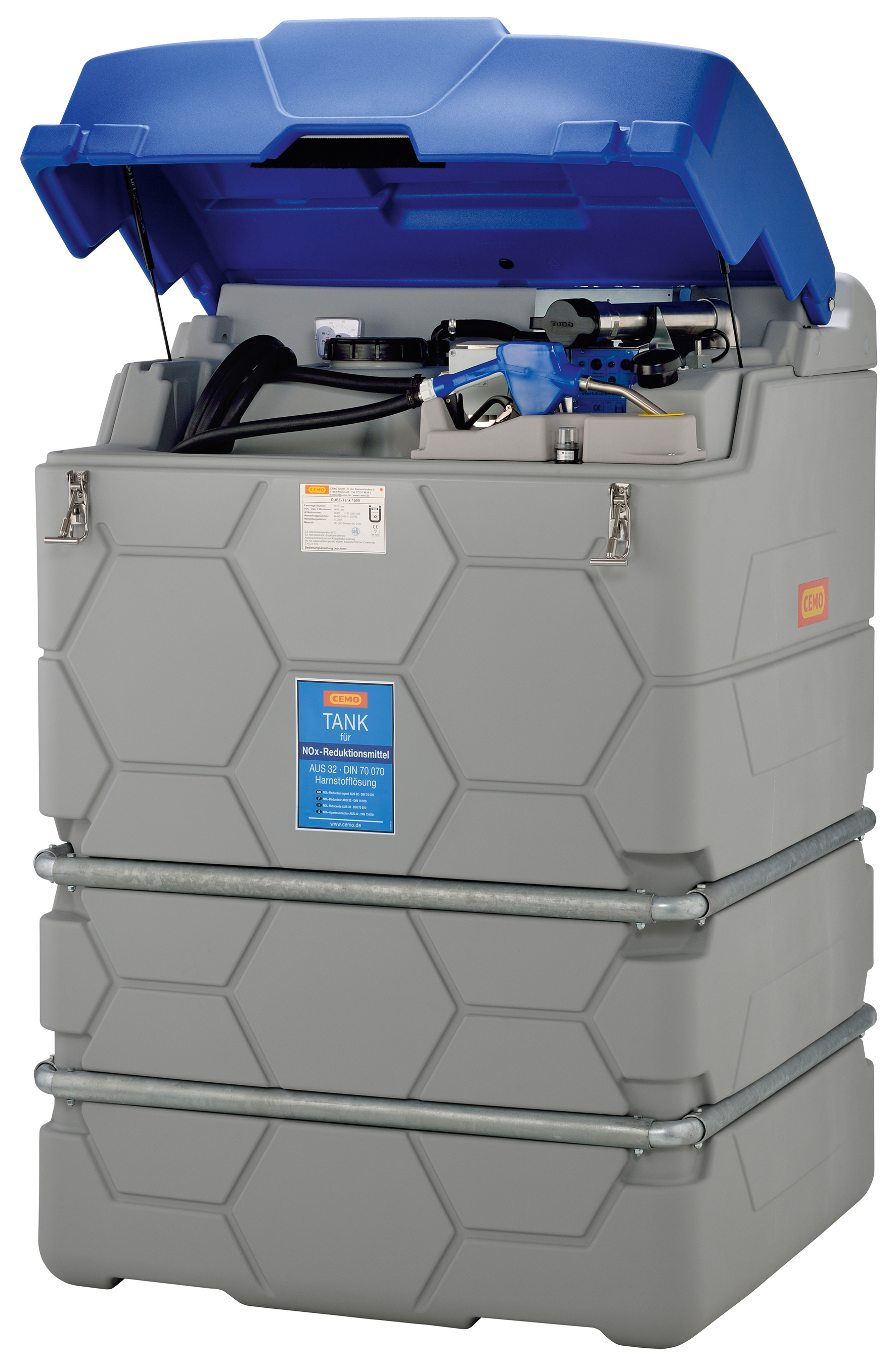 CUBE-AdBlue-Tank-1500l-Outdoor-Basic_10303 Cemo Outdoor Basic AdBlue®-CUBE-Tank 1500 Liter mit Klappdeckel