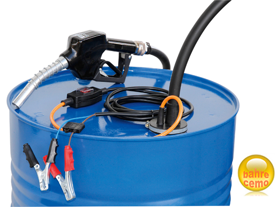 CENTRI-SP30_Diesel-Polzangen-AZV_10489 Beispiel Elektropumpe für Diesel CENTRI SP30 montiert auf Fass