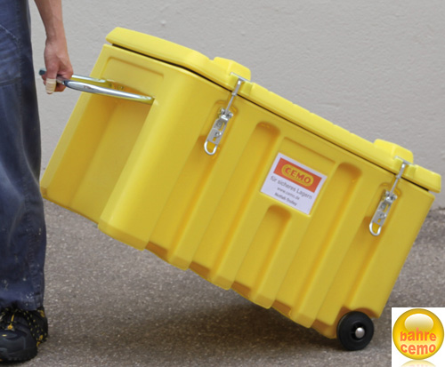 CEMbox-Trolley in gelb 150 Liter Inhalt