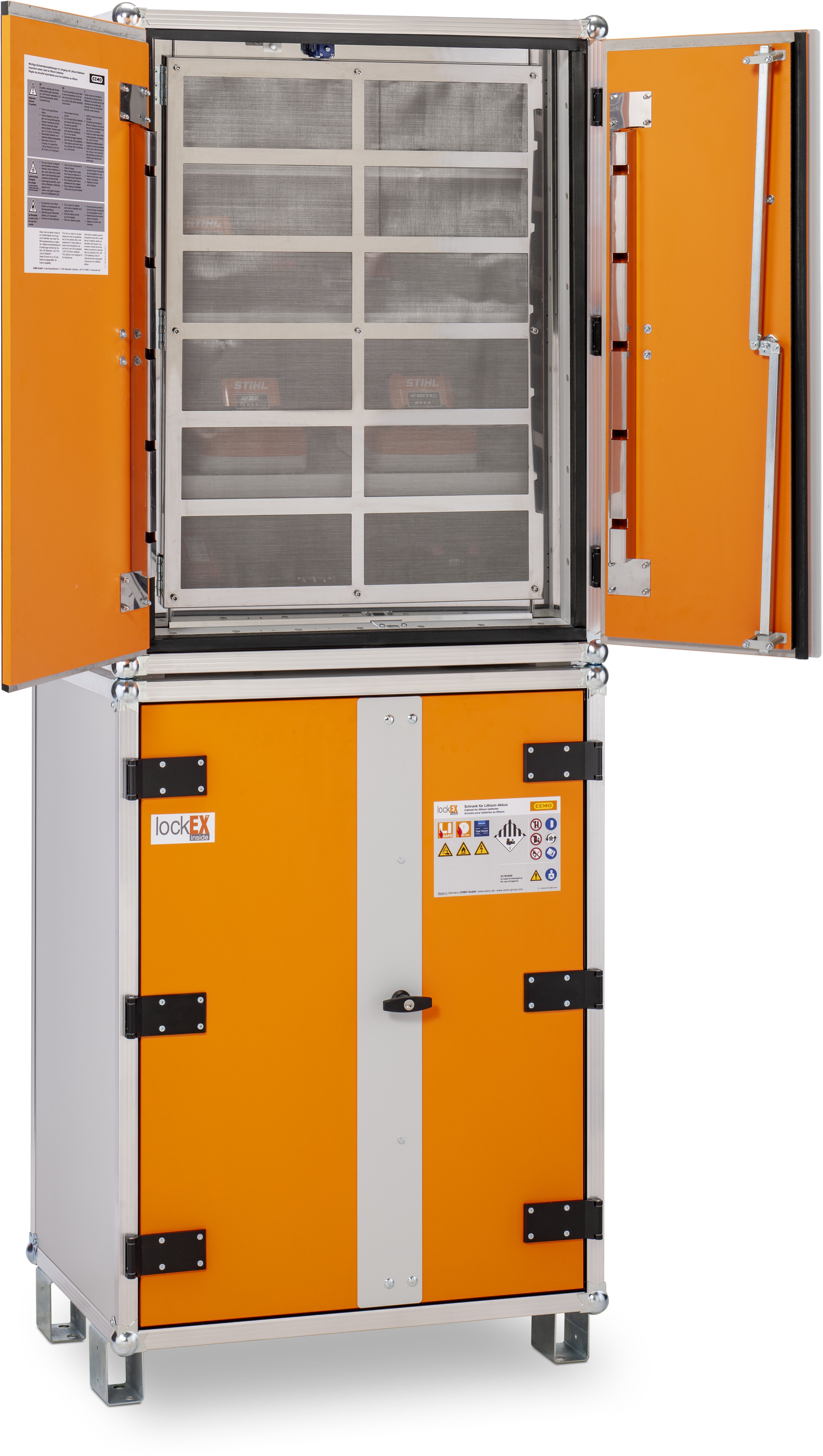 Akku-Ladeschrank 8/20 Basic 230 Volt lockEX2.0 mit Füßen
