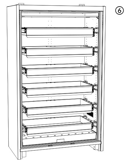 PROline-Sicherheitsschrank 12|20 Typ 90 mit 6 Auszügen Doppelflügeltüre PROline-Sicherheitsschrank 12|20 Typ 90 mit 6 Auszügen Doppelflügeltüre