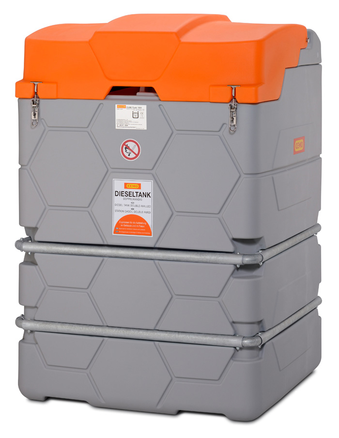 CUBE-Dieseltank-1500l_Outdoor_geschlossen CUBE-Dieseltank Outdoor-Basic ab 1000 Liter mit Klappdeckel geschlossen